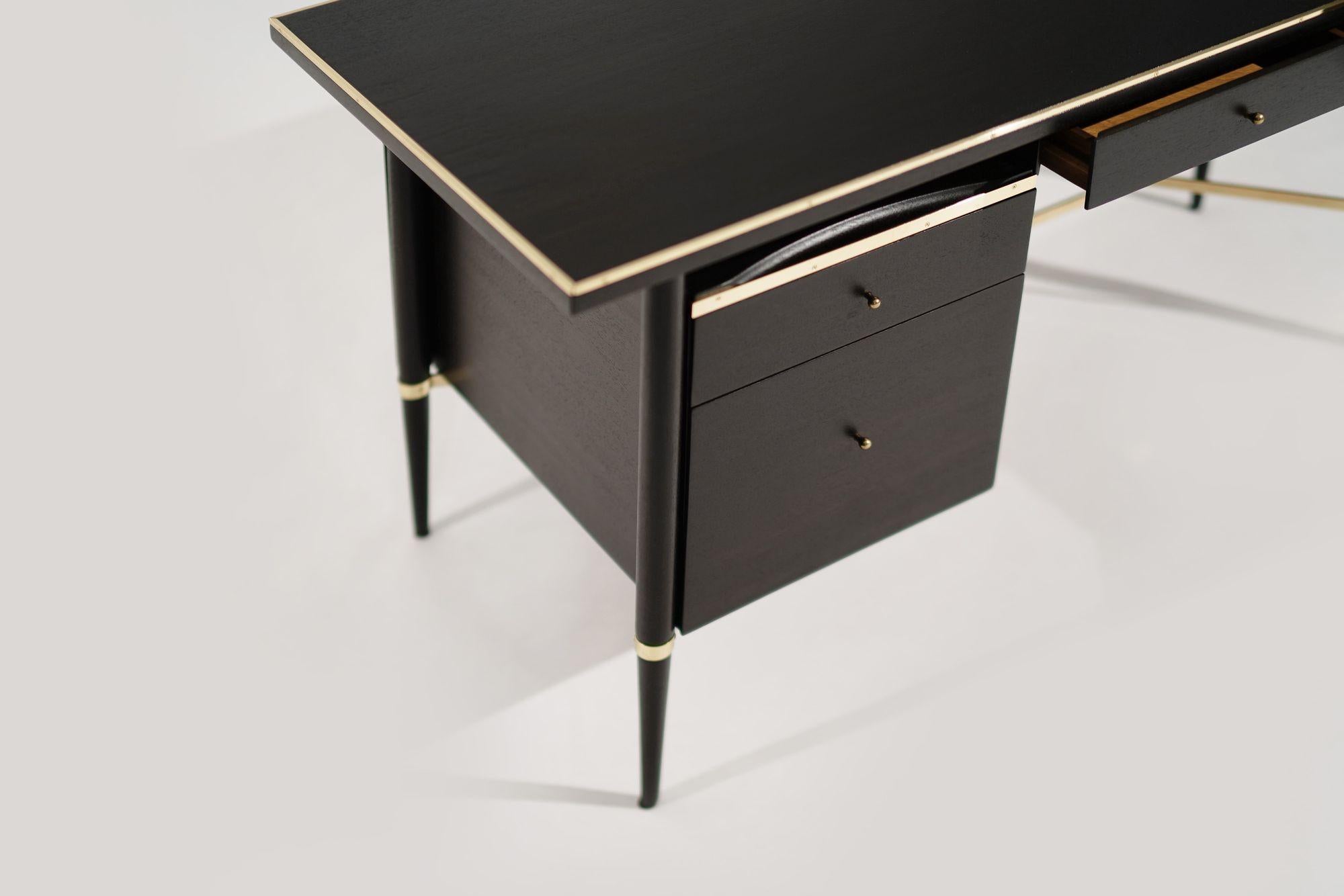 Ebonized Mahogany Desk by Paul McCobb, Connoisseur Collection, C. 1950s For Sale 4