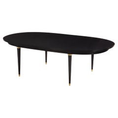Ebonized Mahogany Dining Table, in the Manner of Maison Jansen, C. 1940.