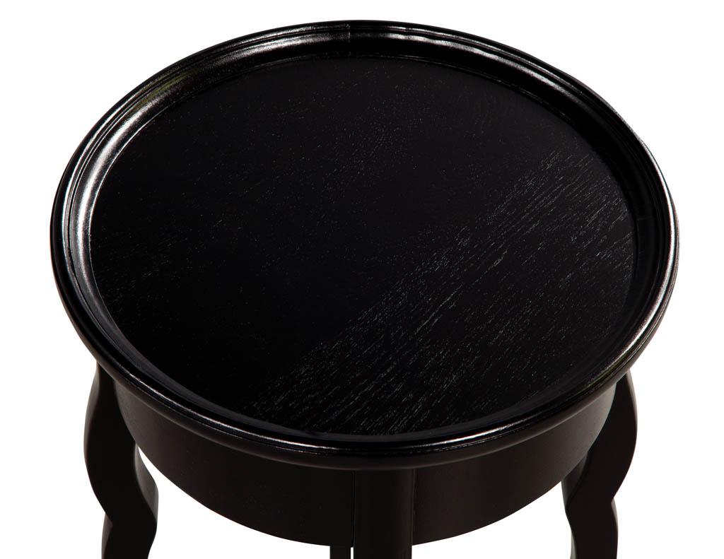 Ebonized Mahogany Occasional Drink Table For Sale 1