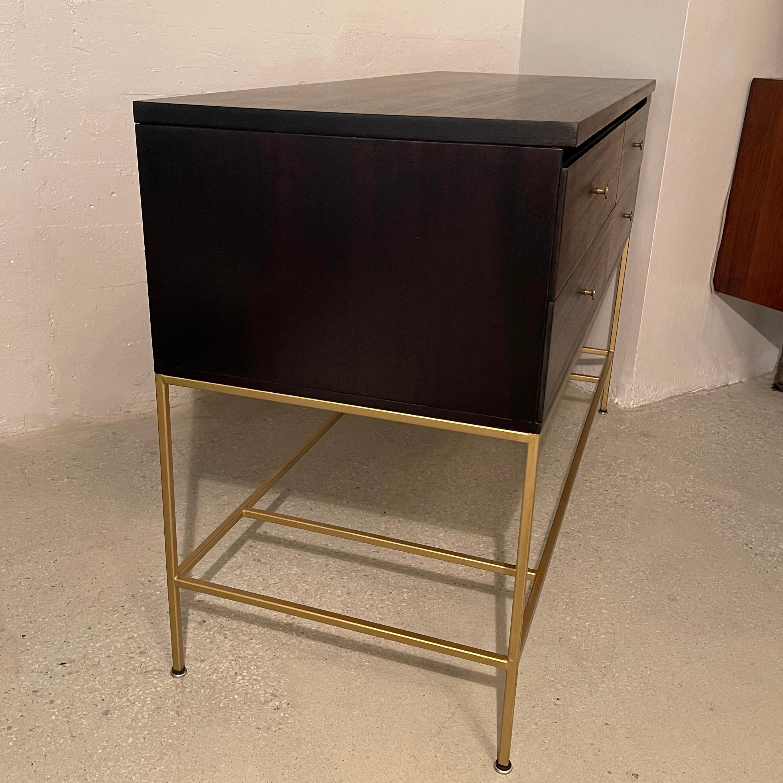 Ebonized Mahogany Sideboard Cabinet by Paul McCobb For Calvin In Good Condition In Brooklyn, NY