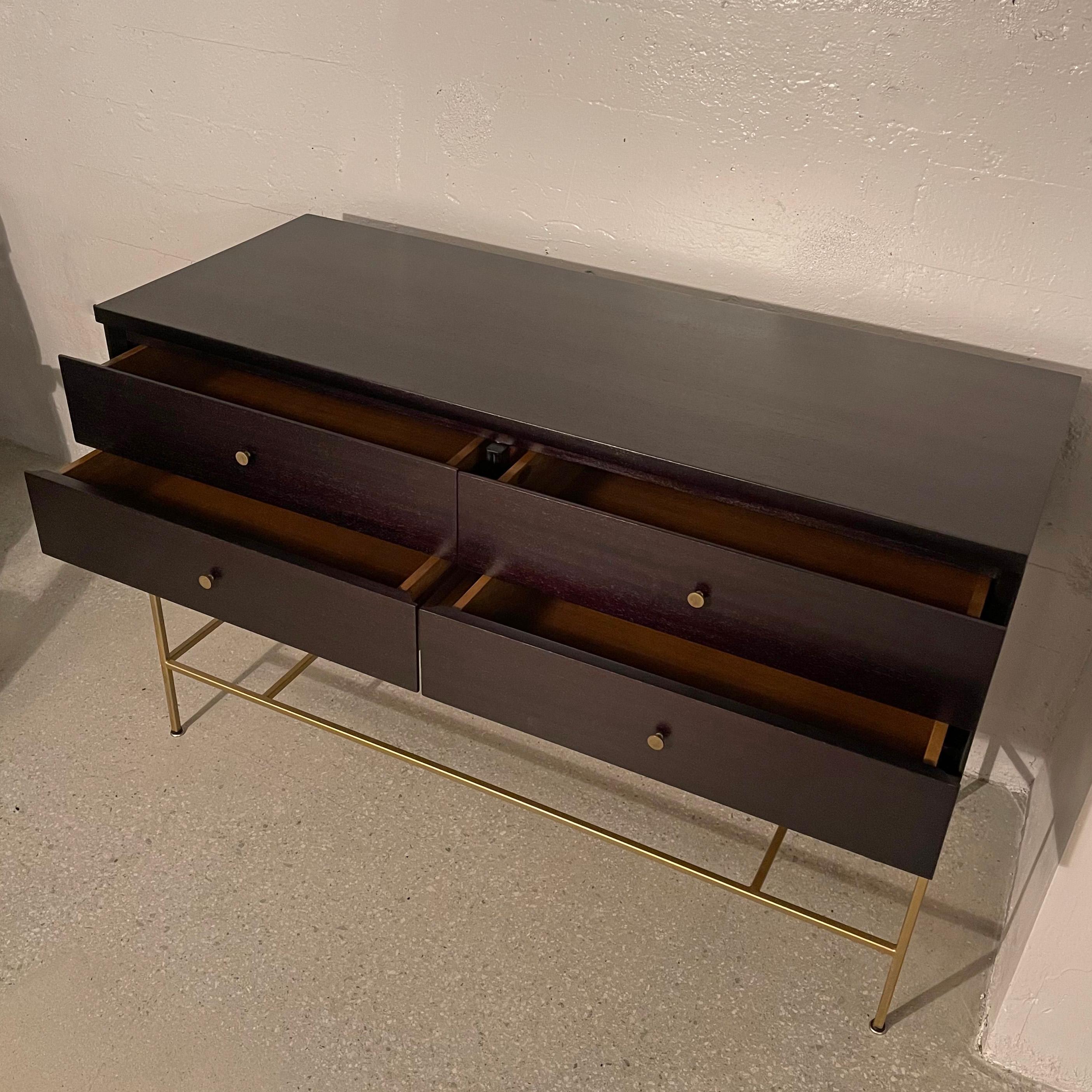 20th Century Ebonized Mahogany Sideboard Cabinet by Paul McCobb For Calvin