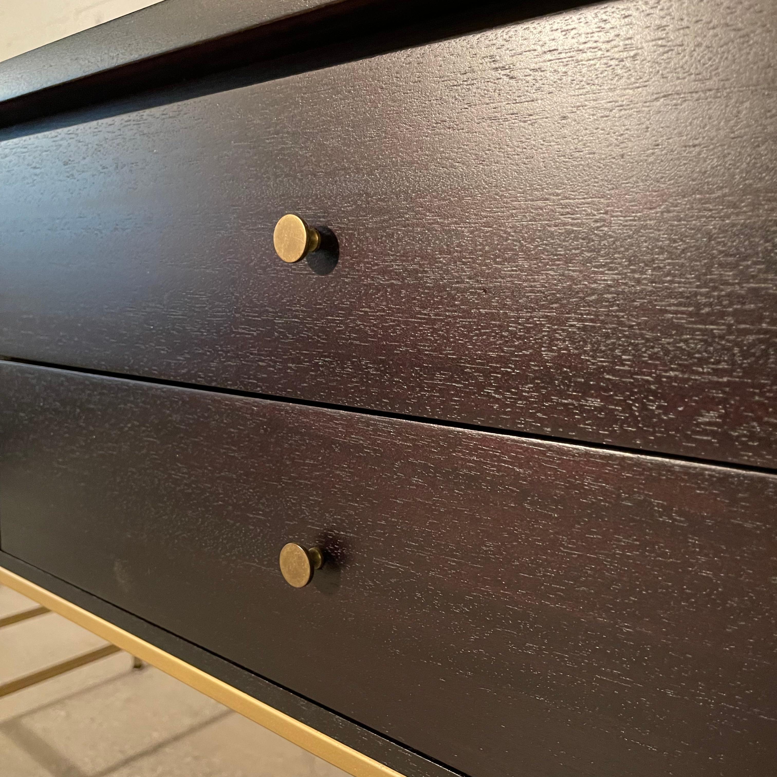 Ebonized Mahogany Sideboard Cabinet by Paul McCobb For Calvin 1
