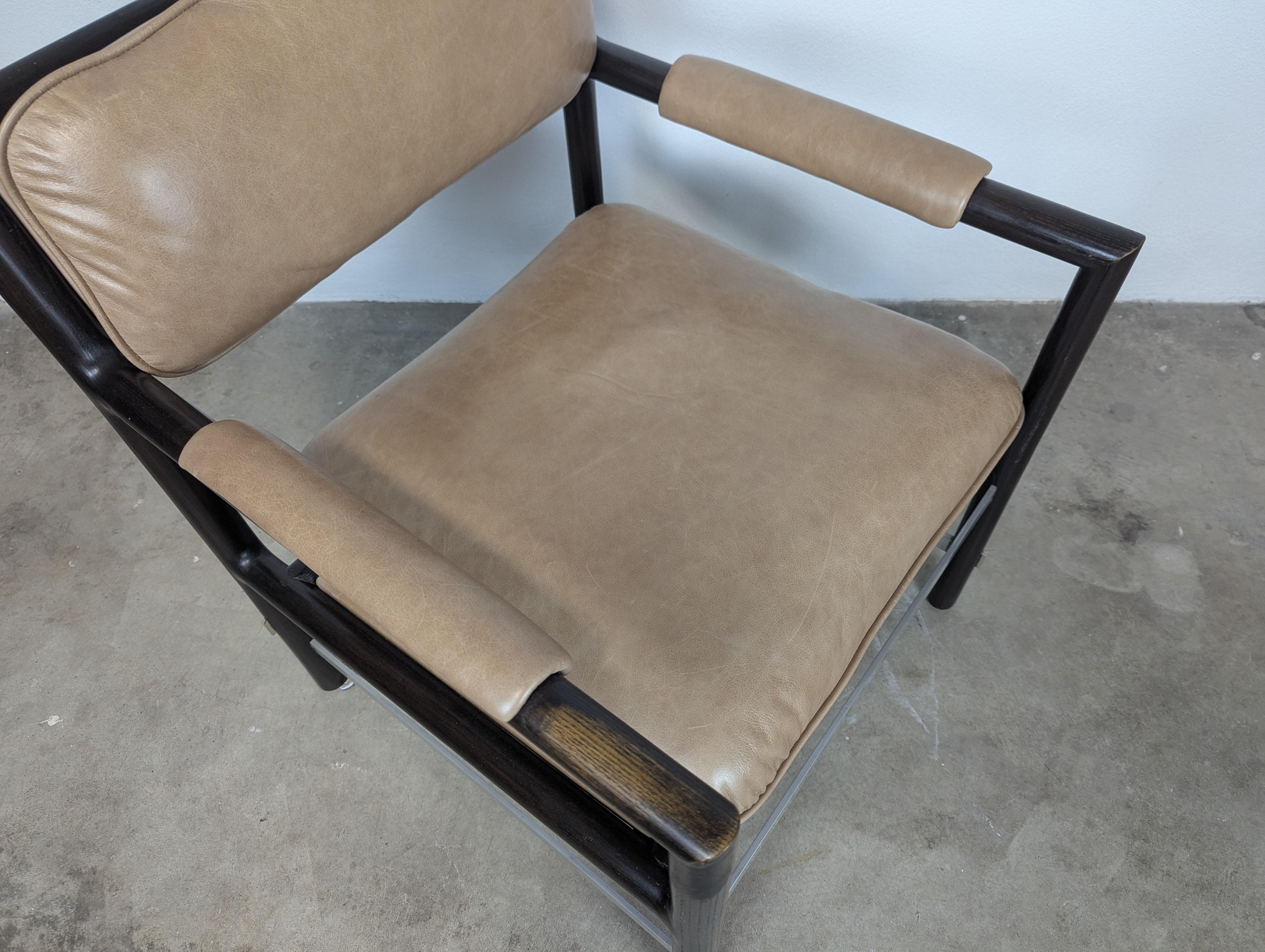 Sillón moderno de mediados de siglo ebonizado de Edward Wormley para Dunbar, c1960s en venta 2