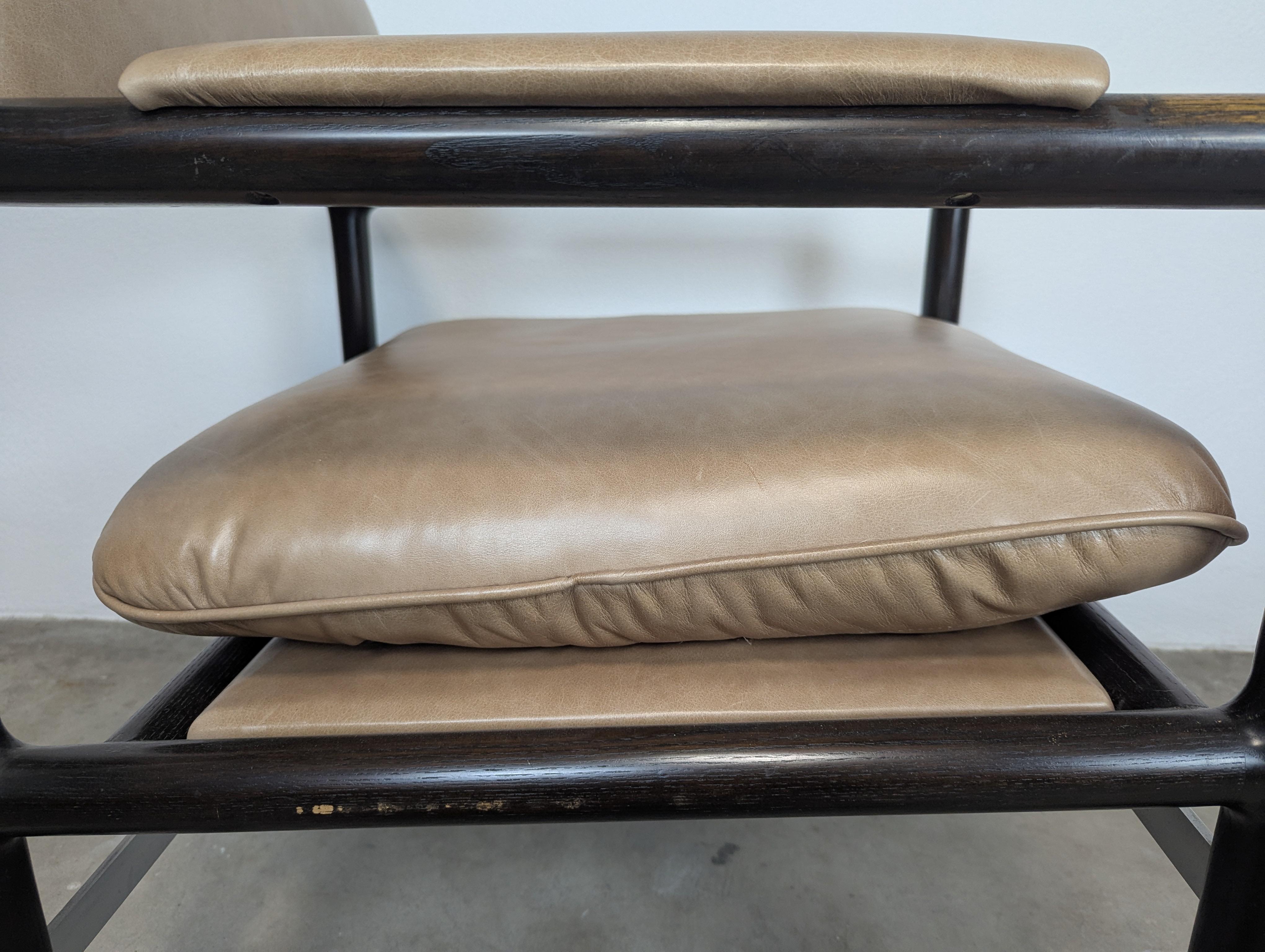 Sillón moderno de mediados de siglo ebonizado de Edward Wormley para Dunbar, c1960s en venta 4