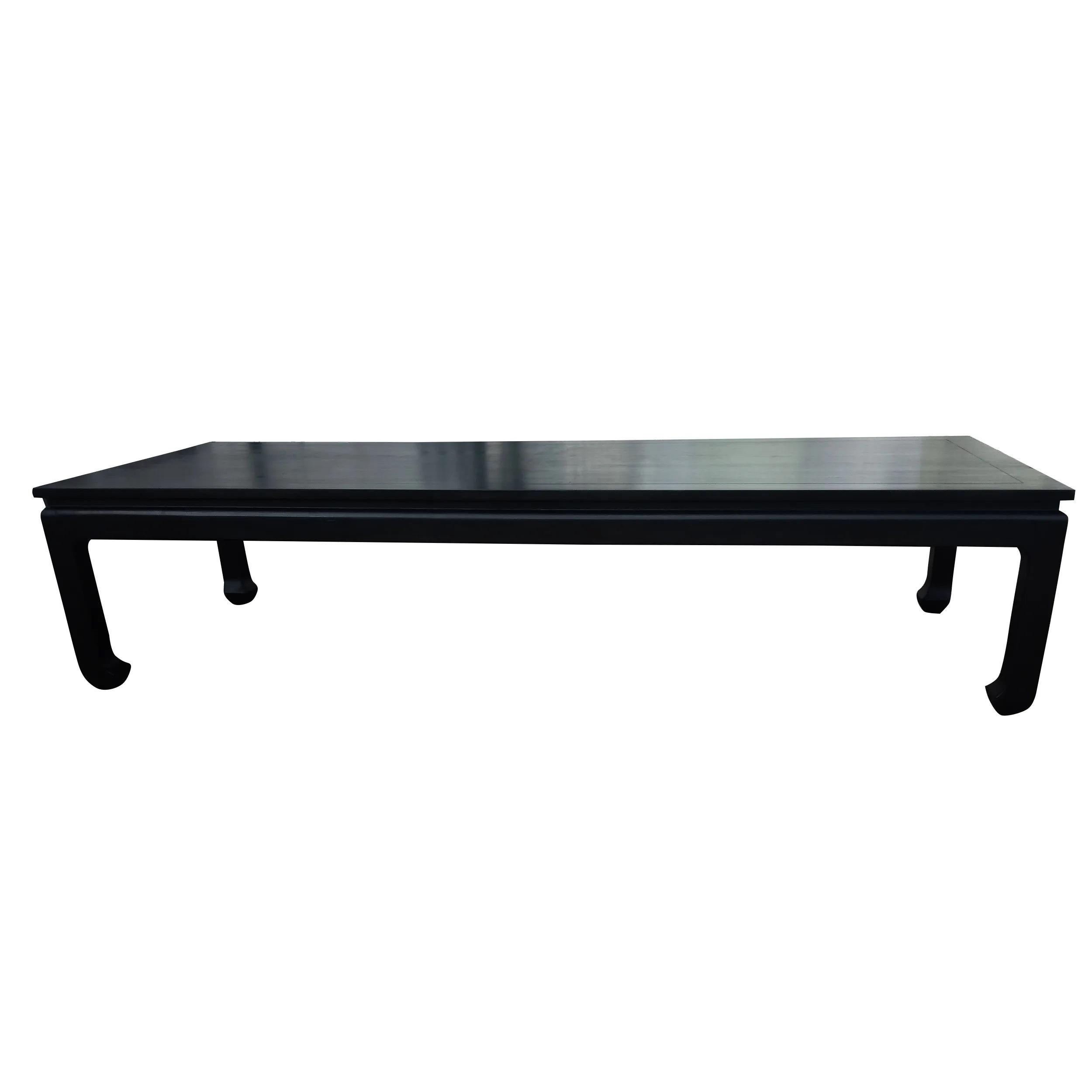 North American Ebonized Ming Style Coffee Table For Sale