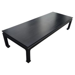 Antique Ebonized Ming Style Coffee Table