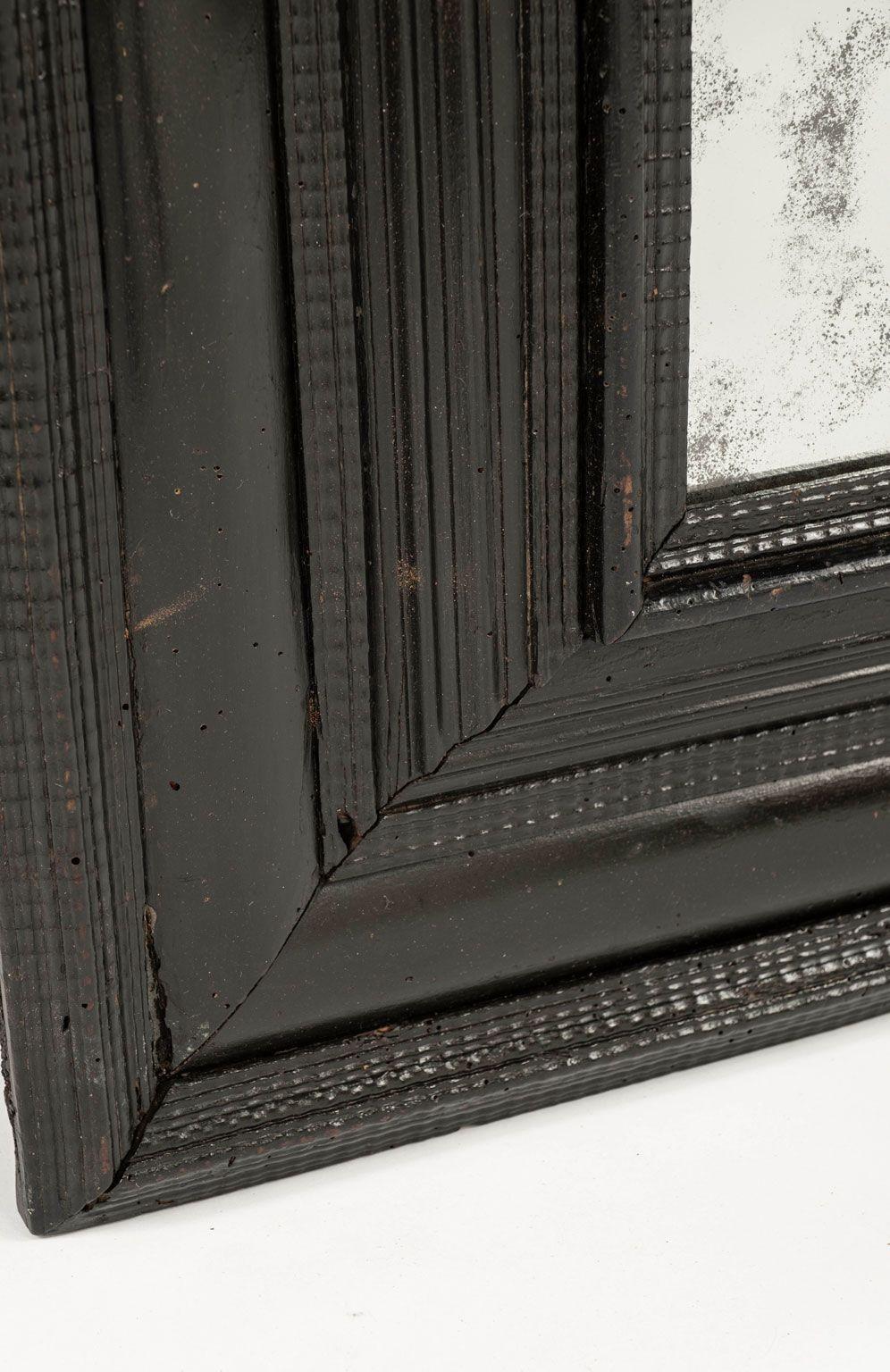 Baroque Ebonized Mirror For Sale