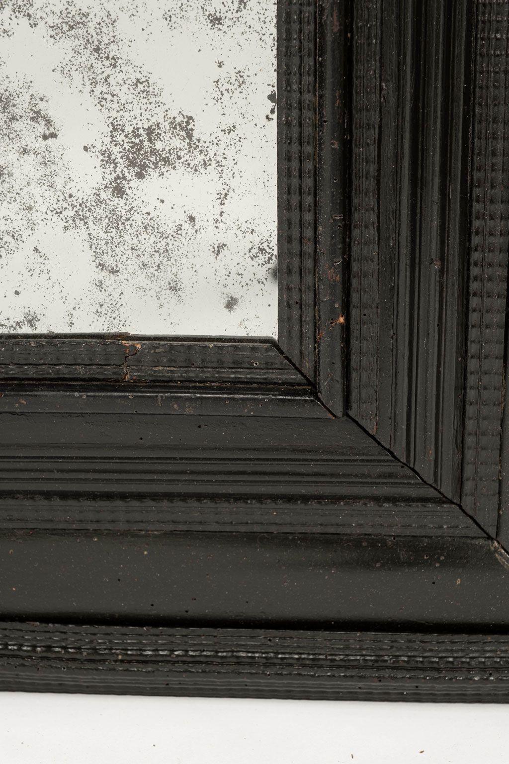 Italian Ebonized Mirror For Sale
