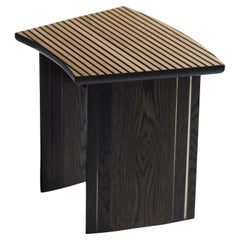 Ebonized oak and resin stools by Jonathan Field