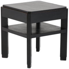 Ebonized Oak Art Deco Haagse School Coffee Table by Frits Spanjaard for L.O.V.