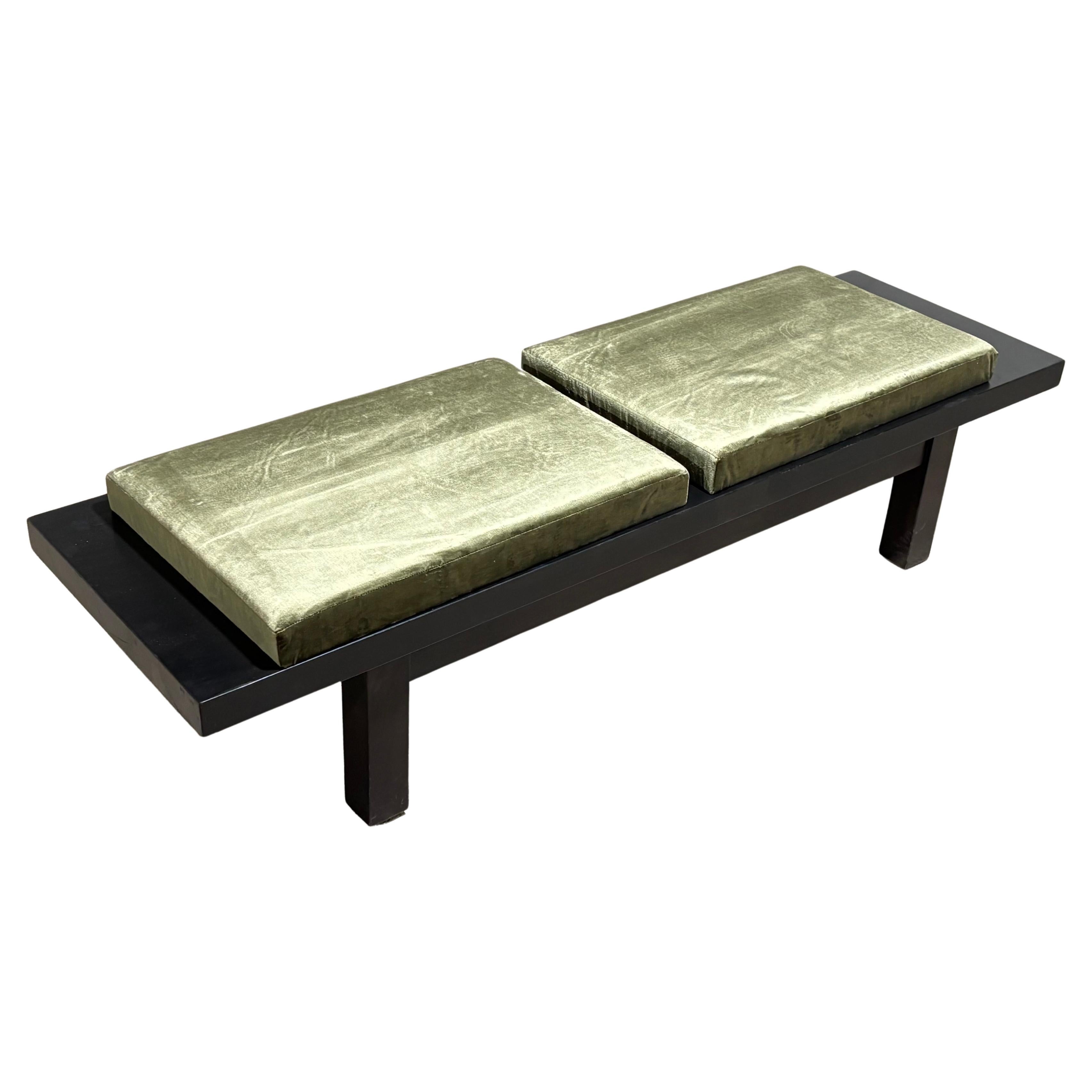 Ebonized Oak Christian Liaigre "Cordovan" Bench For Sale