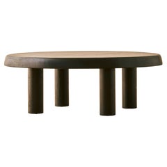 Ebonized Oak Coffee Table In The Manner of Charlotte Perriand
