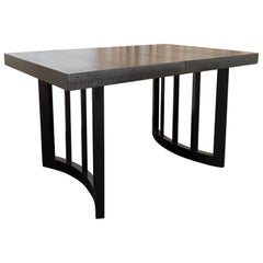 Ebonized Oak Extension Dining Table By Paul Laszlo For Brown Saltman
