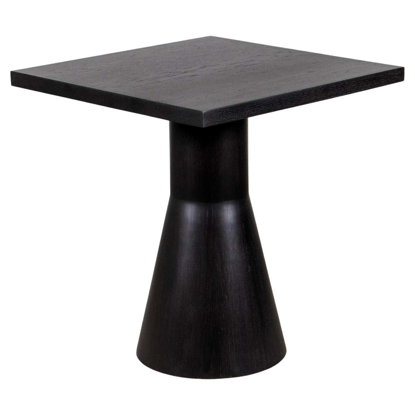 Ebonized Oak Modern Wood Black Square Dining Table by Costantini ...