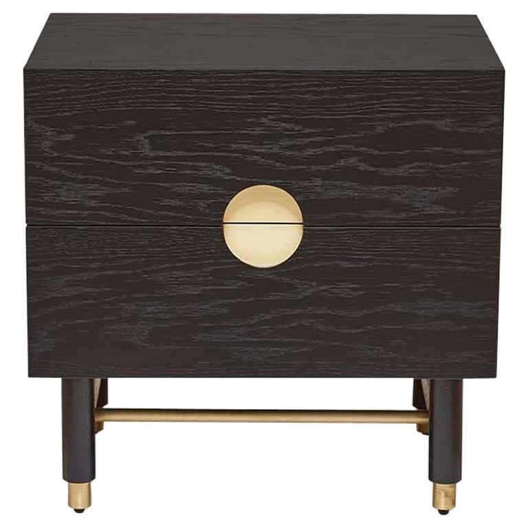 Ebonized Oak Niguel Nightstand by Lawson-Fenning