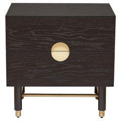 Ebonized Oak Niguel Nightstand by Lawson-Fenning