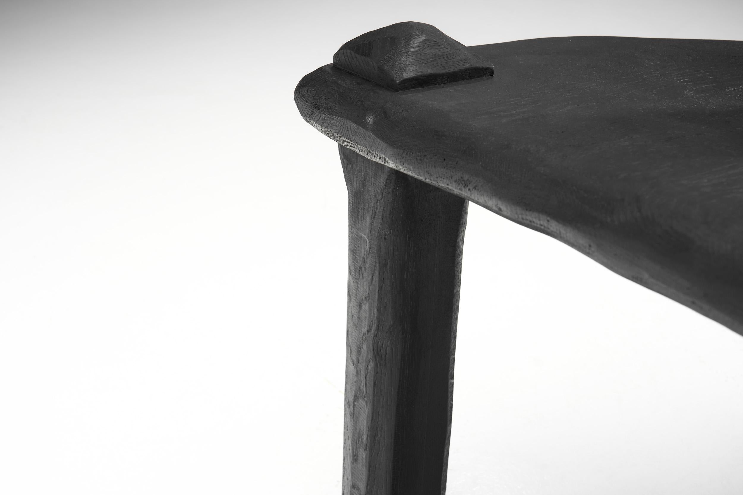 Chaise « P60 » en chêne ébénisé de Robin Berrewaerts, Belgique 2022 en vente 6