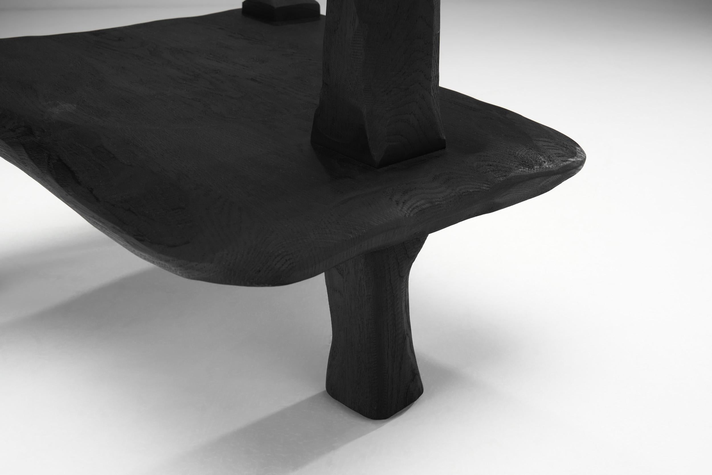 Chaise « P60 L » en chêne ébénisé de Robin Berrewaerts, Belgique 2022 en vente 8