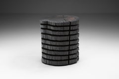 Ebonized Oak "Sp03" Side Table by Robin Berrewaerts, Belgium 2020