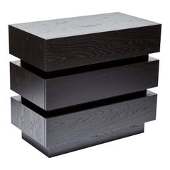 Ebonized Oak Stacked Box Chest by Lawson-Fenning