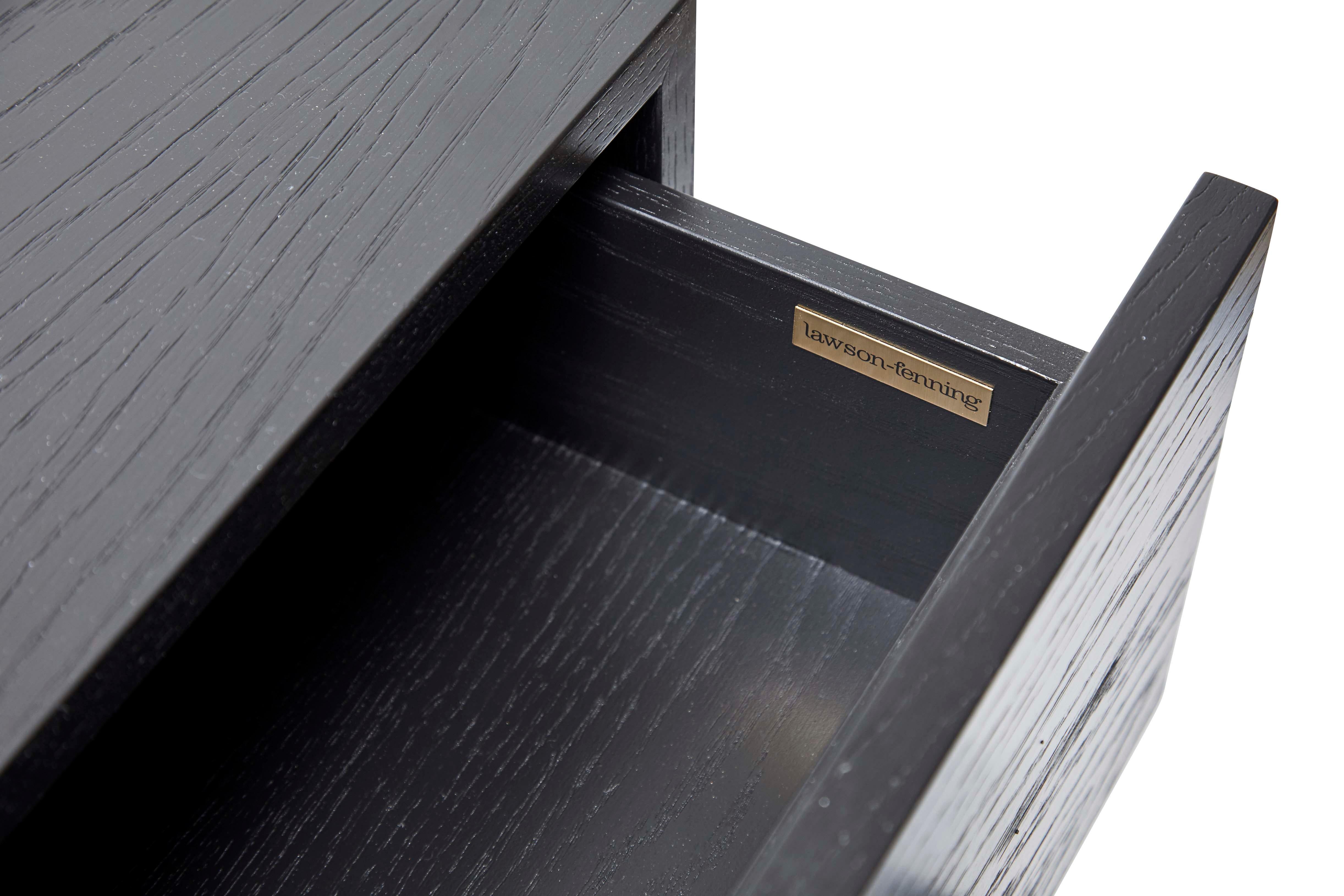 American Ebonized Oak Stacked Box Chest by Lawson-Fenning