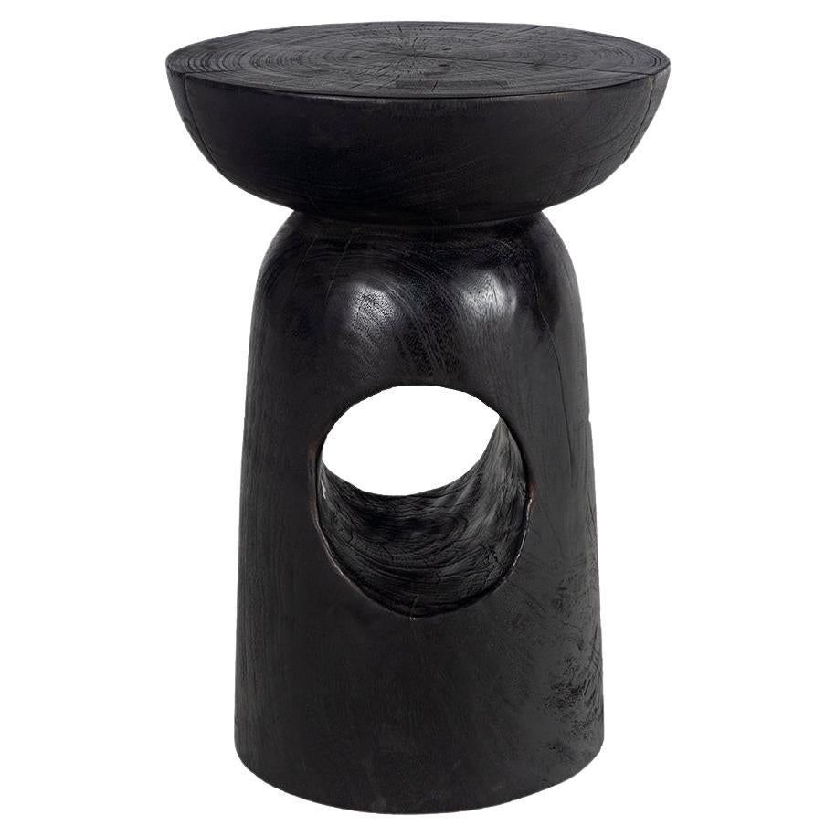 Tavolino in legno aperto ebanizzato Wood