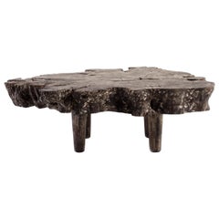 Ebonized Organic Form Lychee Wood Coffee Table
