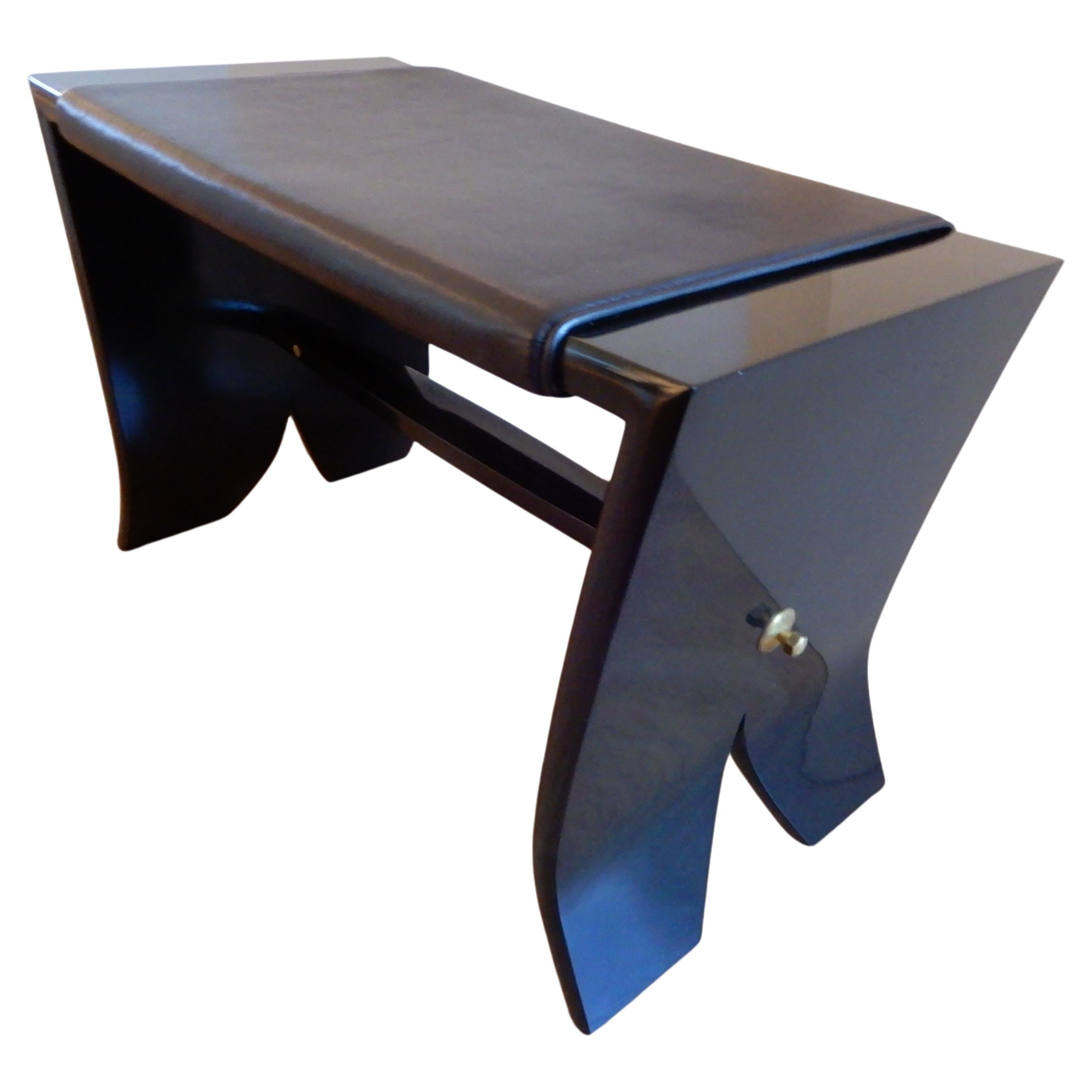 Ebonized Piano Bench by Studio Craft Artist David N Ebner.  2019 For Sale