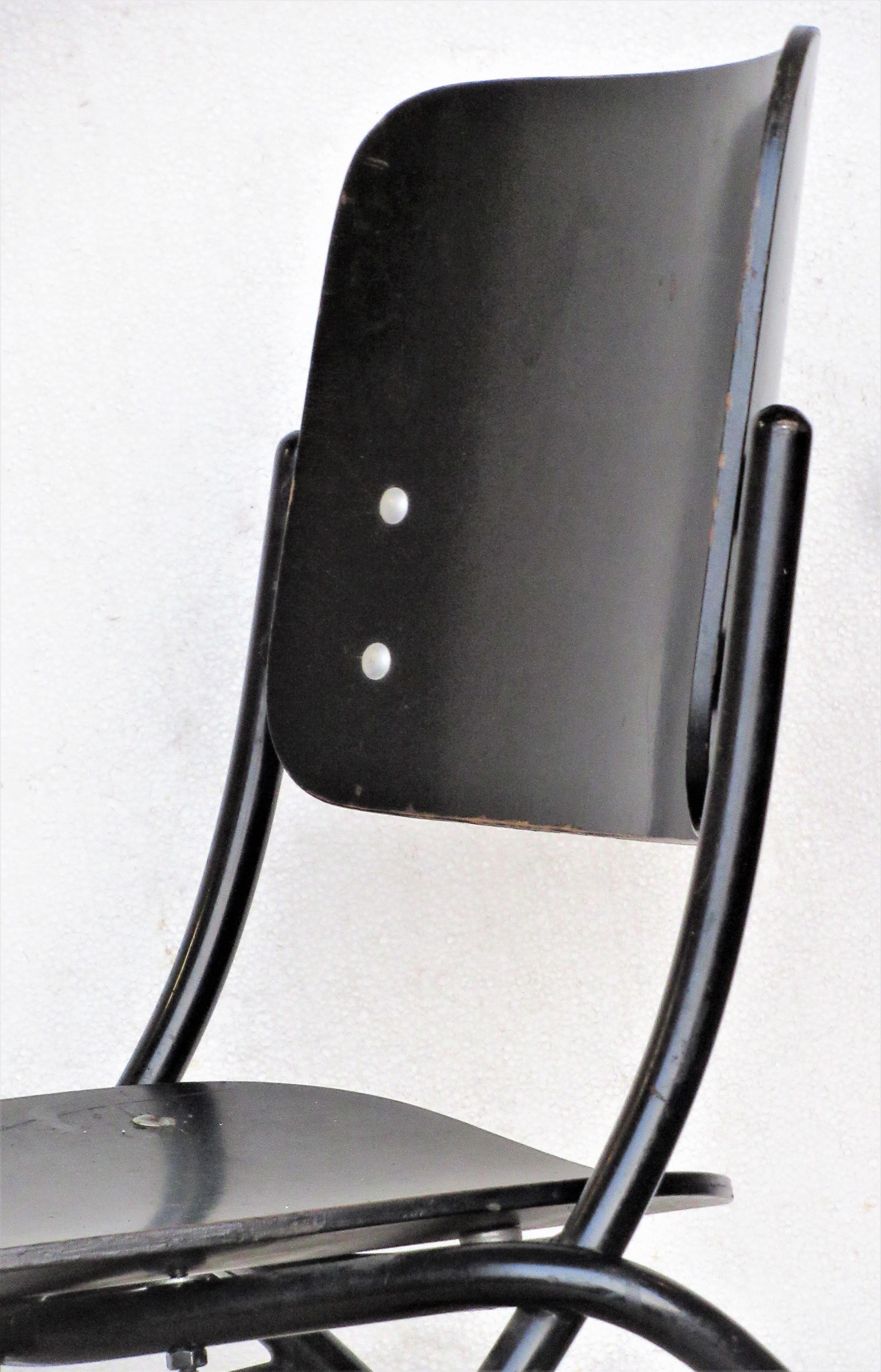 Ebonized Plywood Chair by Ilmari Tapiovaara for Thonet 8