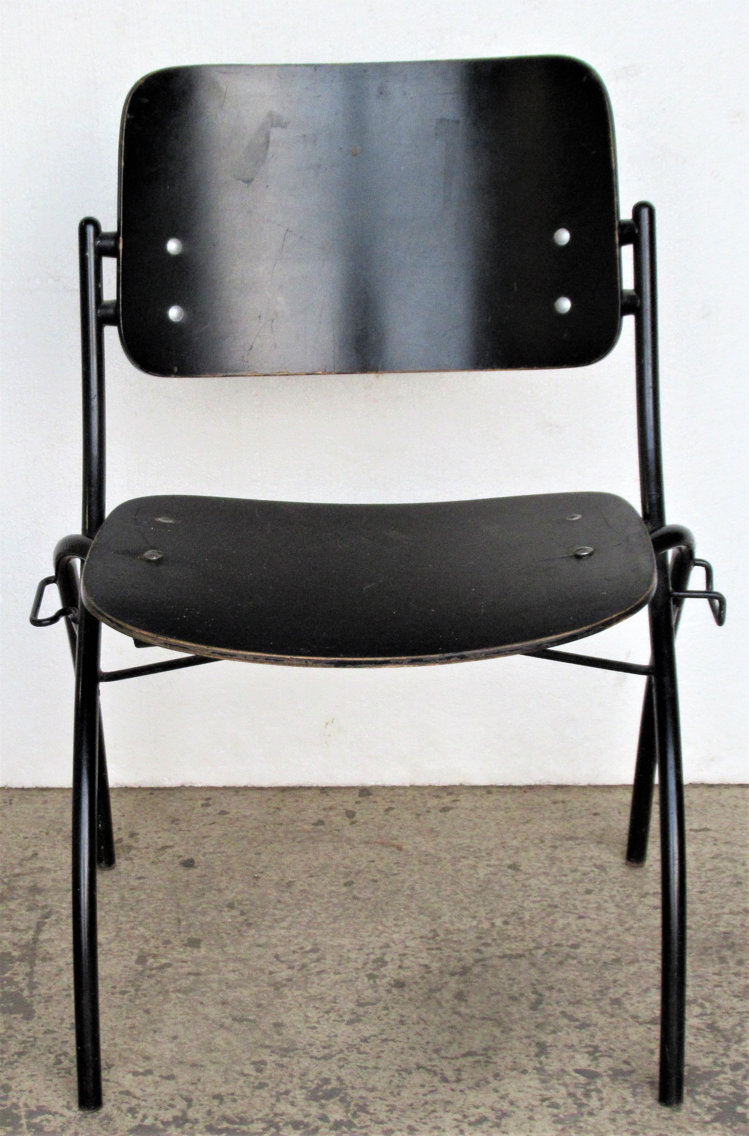 Ebonized Plywood Chair by Ilmari Tapiovaara for Thonet In Good Condition In Rochester, NY