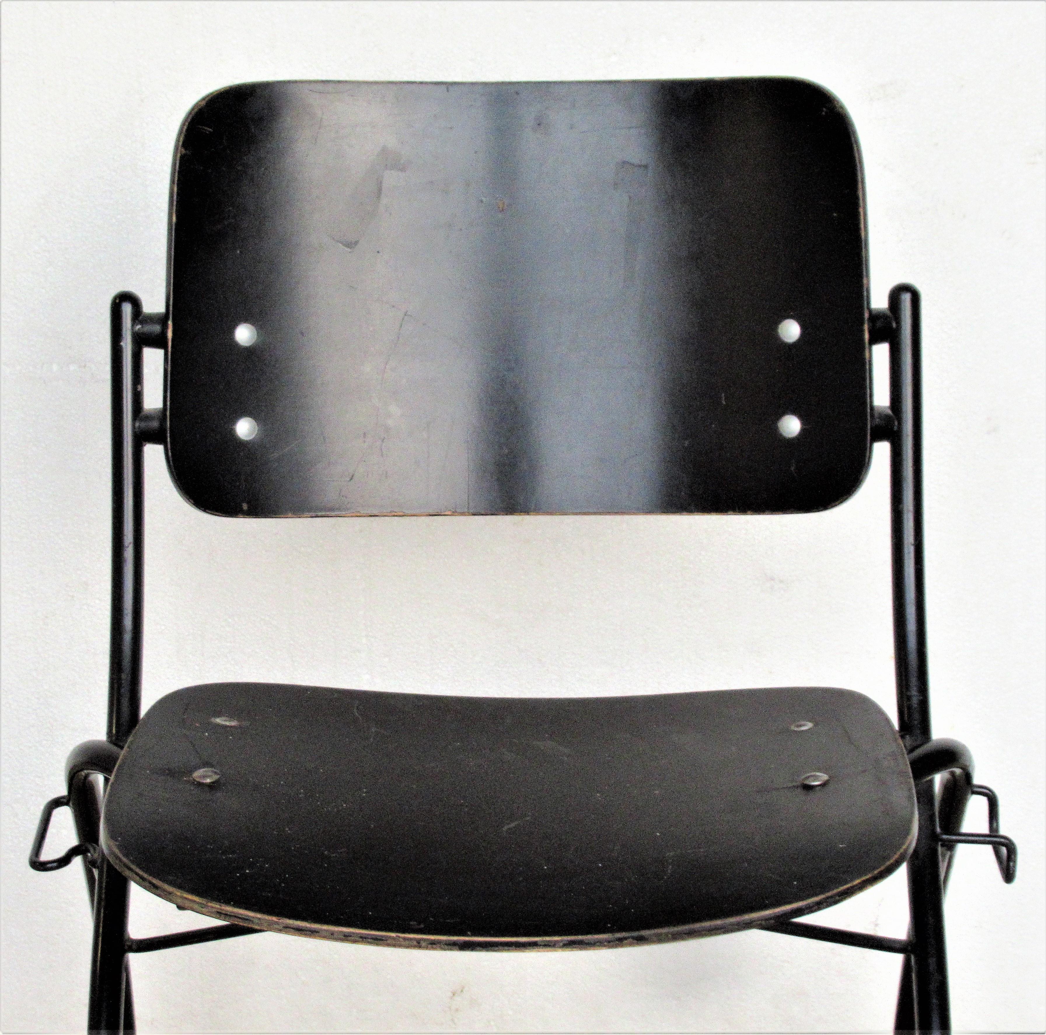 20th Century Ebonized Plywood Chair by Ilmari Tapiovaara for Thonet