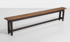 Ebonized Refectory Bench, England, circa 1790