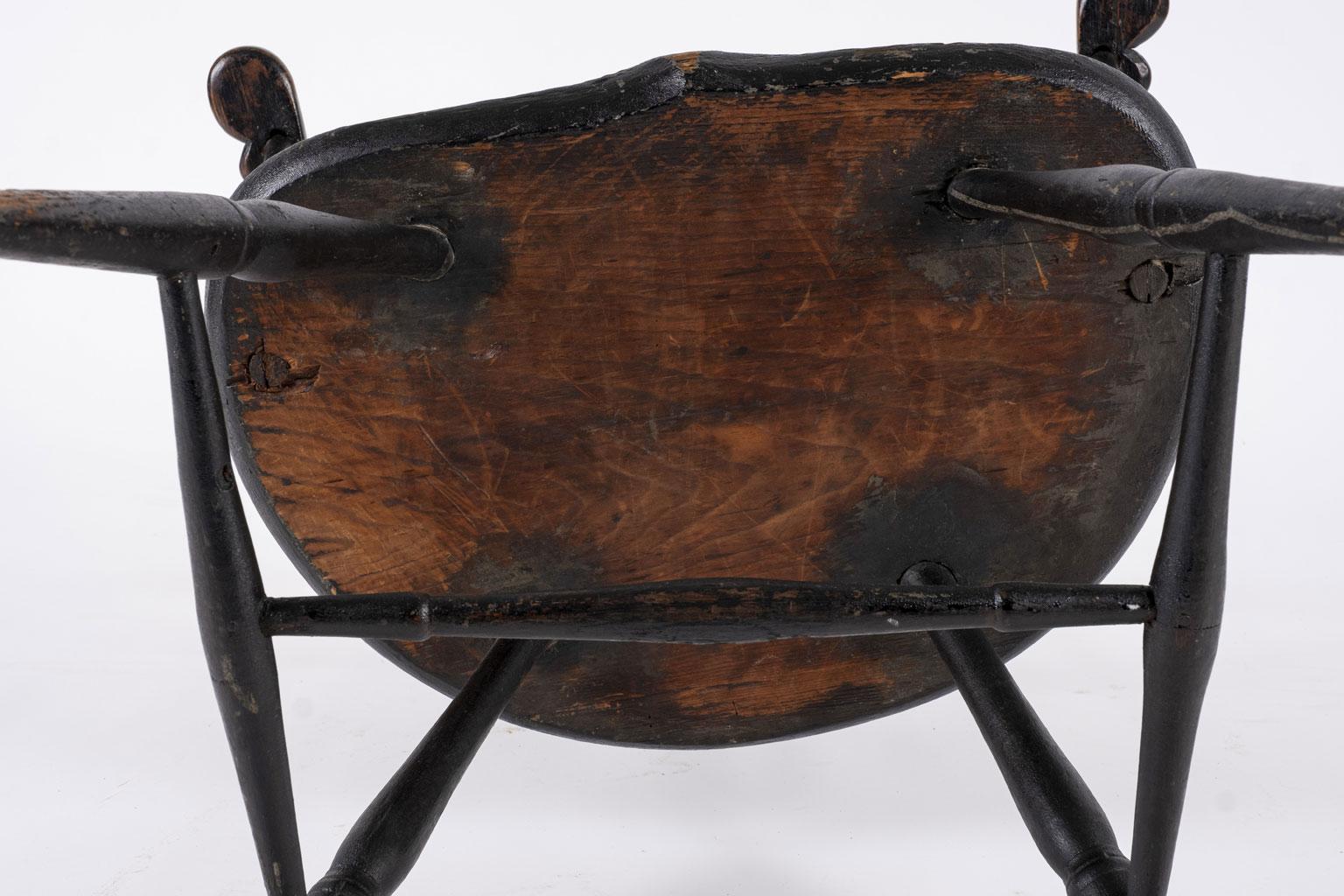 Ebonized Sack Back Windsor 4