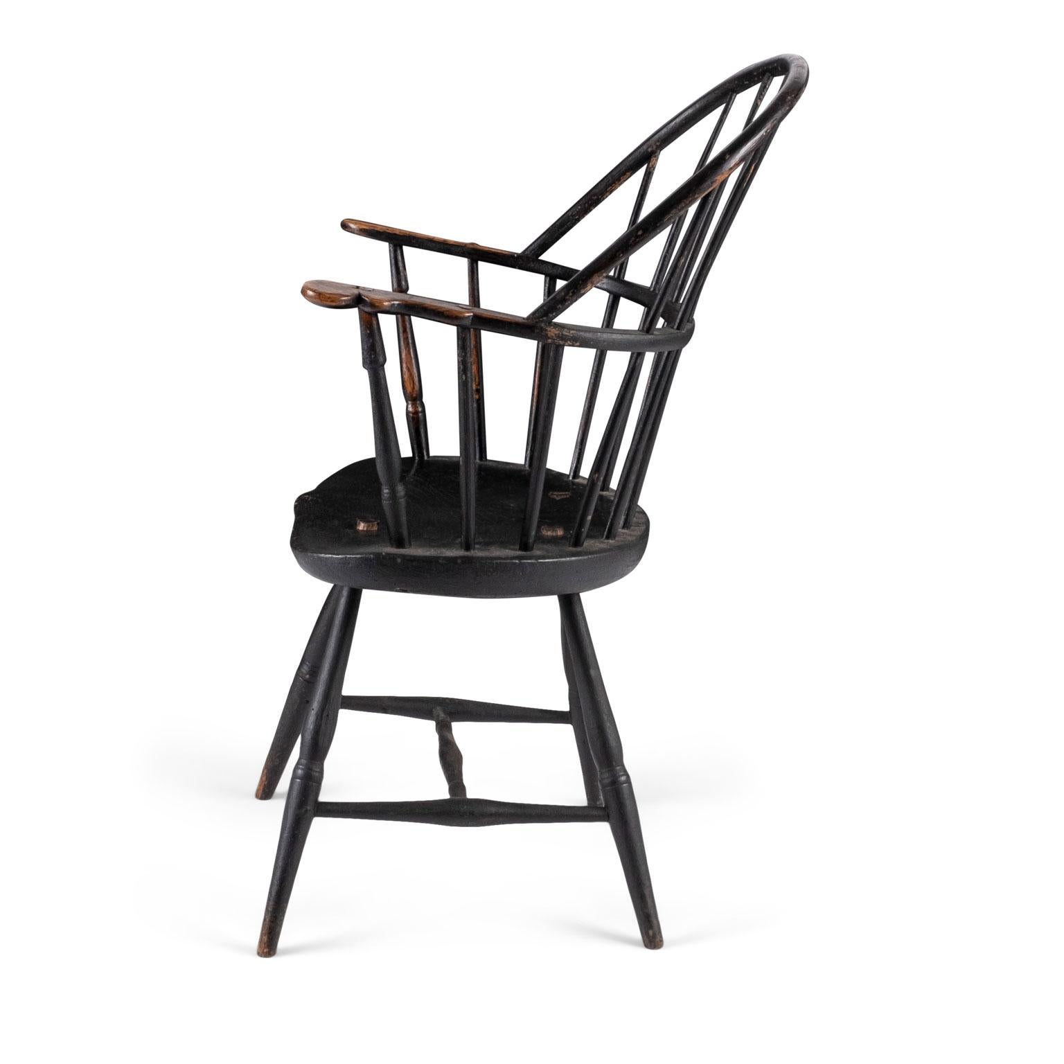 Federal Ebonized Sack Back Windsor