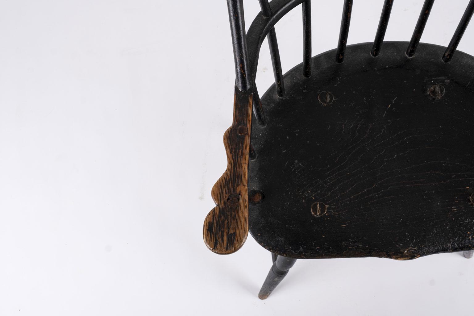 Ash Ebonized Sack Back Windsor