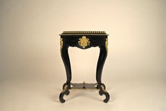 Ebonized Side Table with Gilt Bronze Applications Napoleon III, France ca. 1870