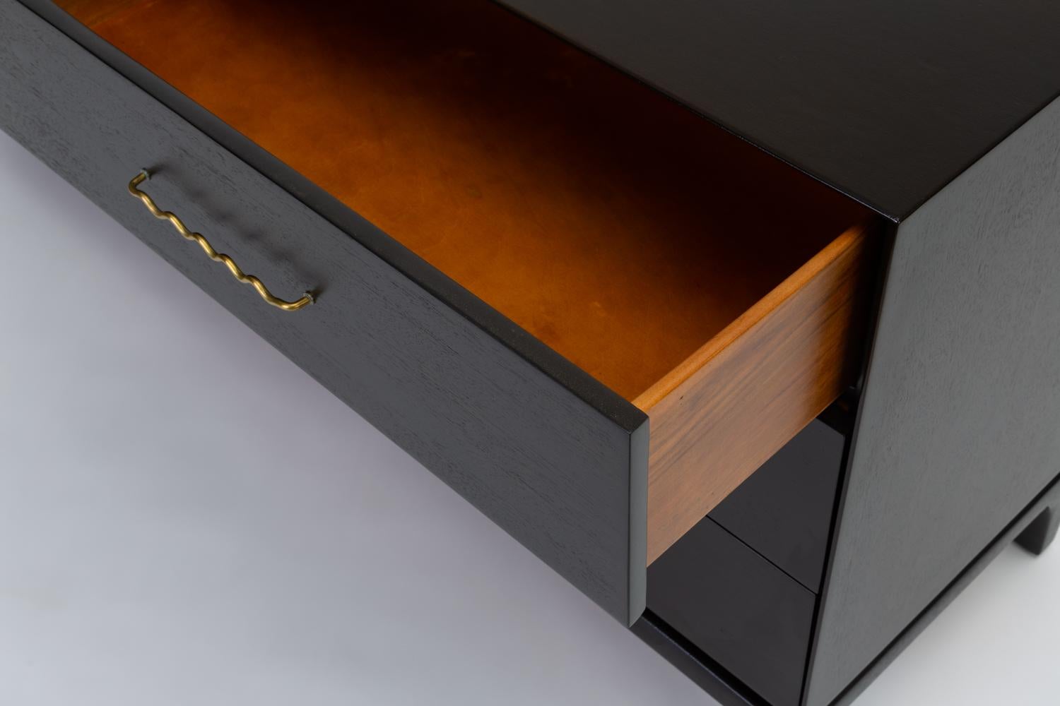 Ebonized Six-Drawer Dresser by John Keal for Brown Saltman 12