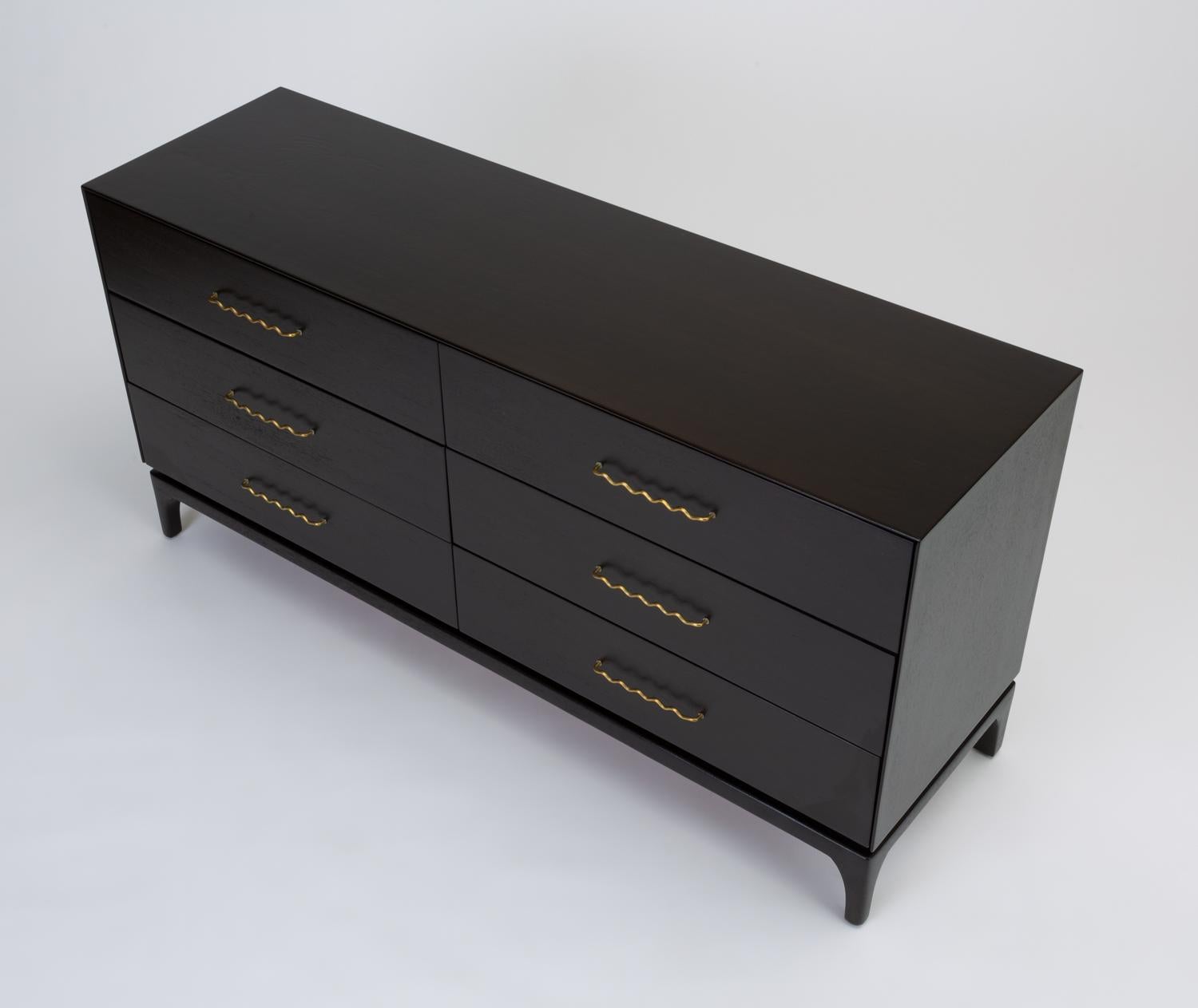 20th Century Ebonized Six-Drawer Dresser by John Keal for Brown Saltman
