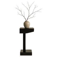 Ebonized Teak Pedestal Table