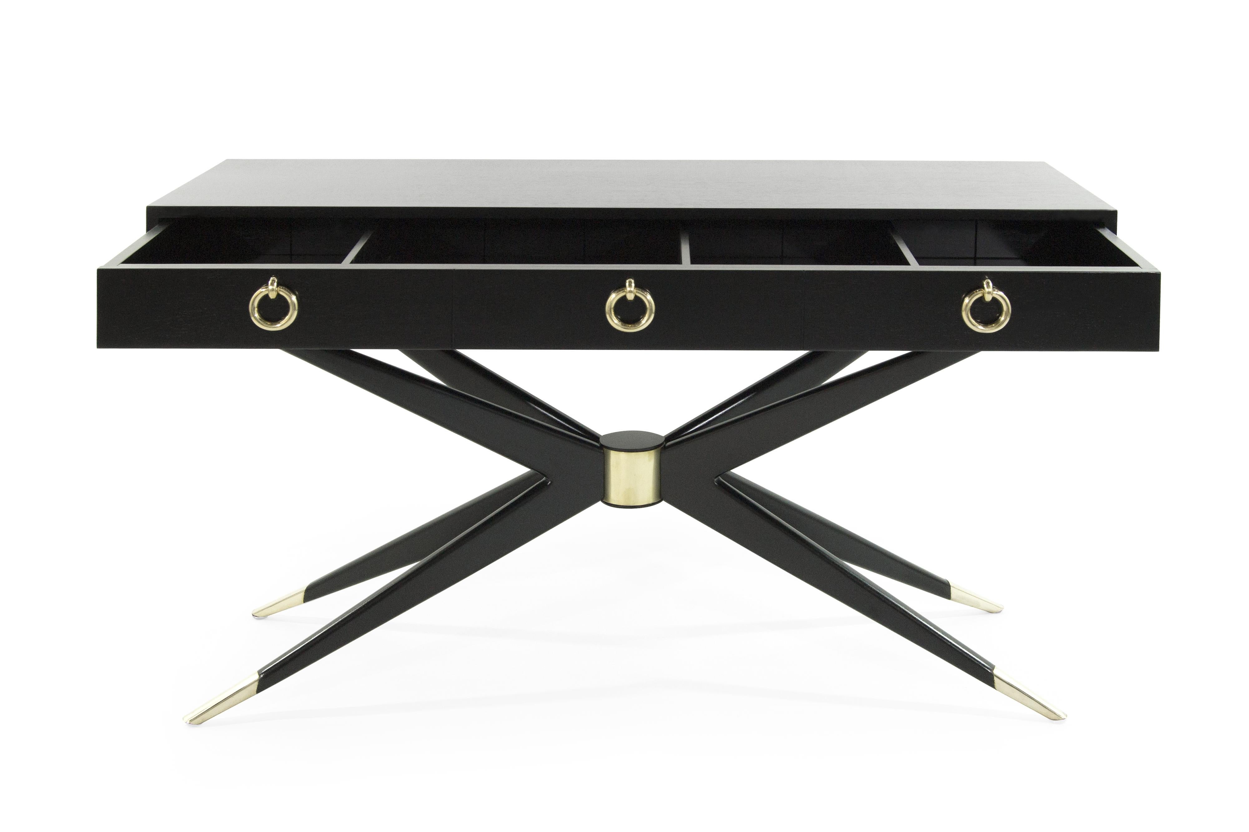 Ebonized Sputnik Console Table In New Condition In Westport, CT