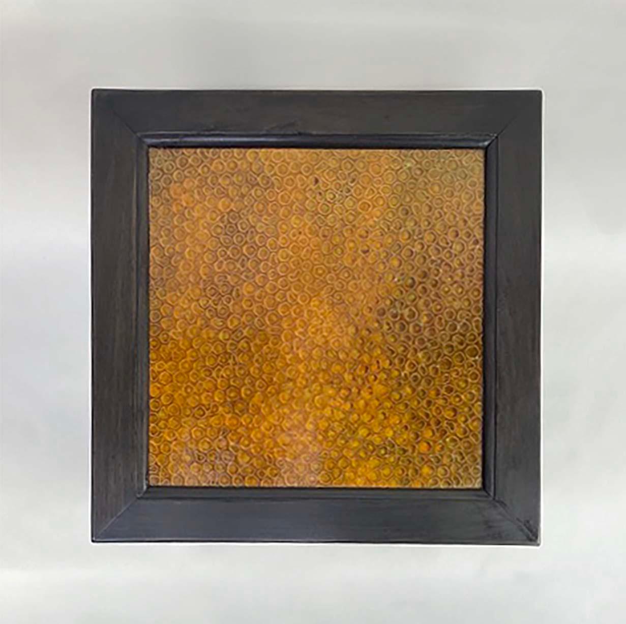 Ebonized Table with Cloisonné Top by Robert Kuo for McGuire For Sale 6