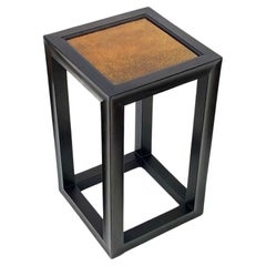 Ebonisierter Tisch mit Cloisonné-Platte von Robert Kuo für McGuire