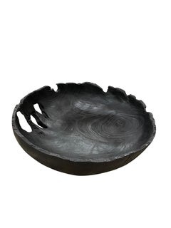 Ebonized Teak Organic Shaped Bowl, Contemporary, China