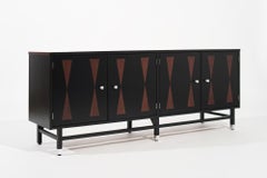 Ebonized Walnut and Inlaid Rosewood Credenza, circa 1960s