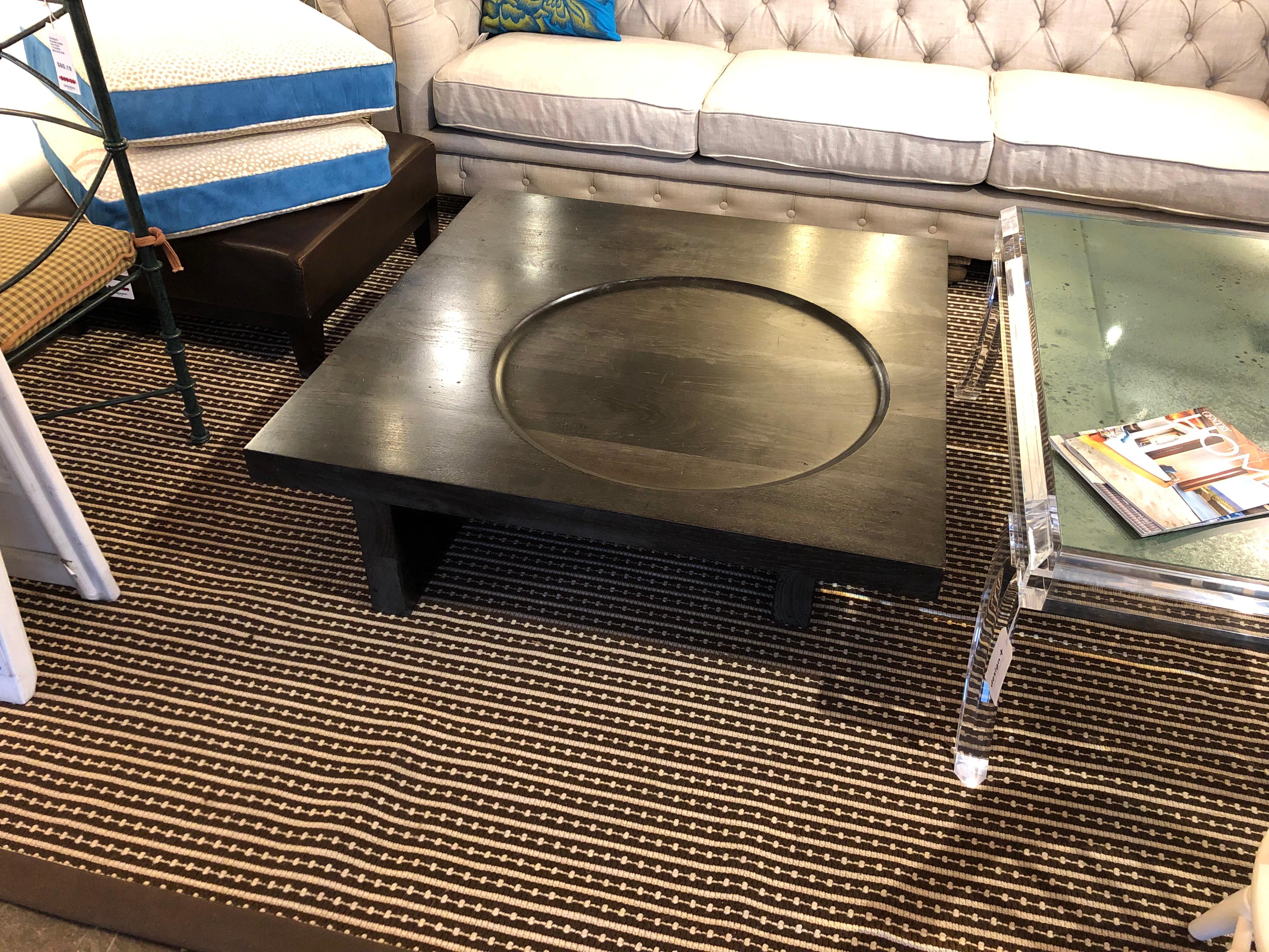 Ebonized Walnut Dish Table, by Gulassa & Company 3