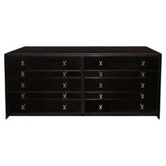 Ebonized Walnut Dresser Chest Of Drawers sideboard  By Paul Frankl