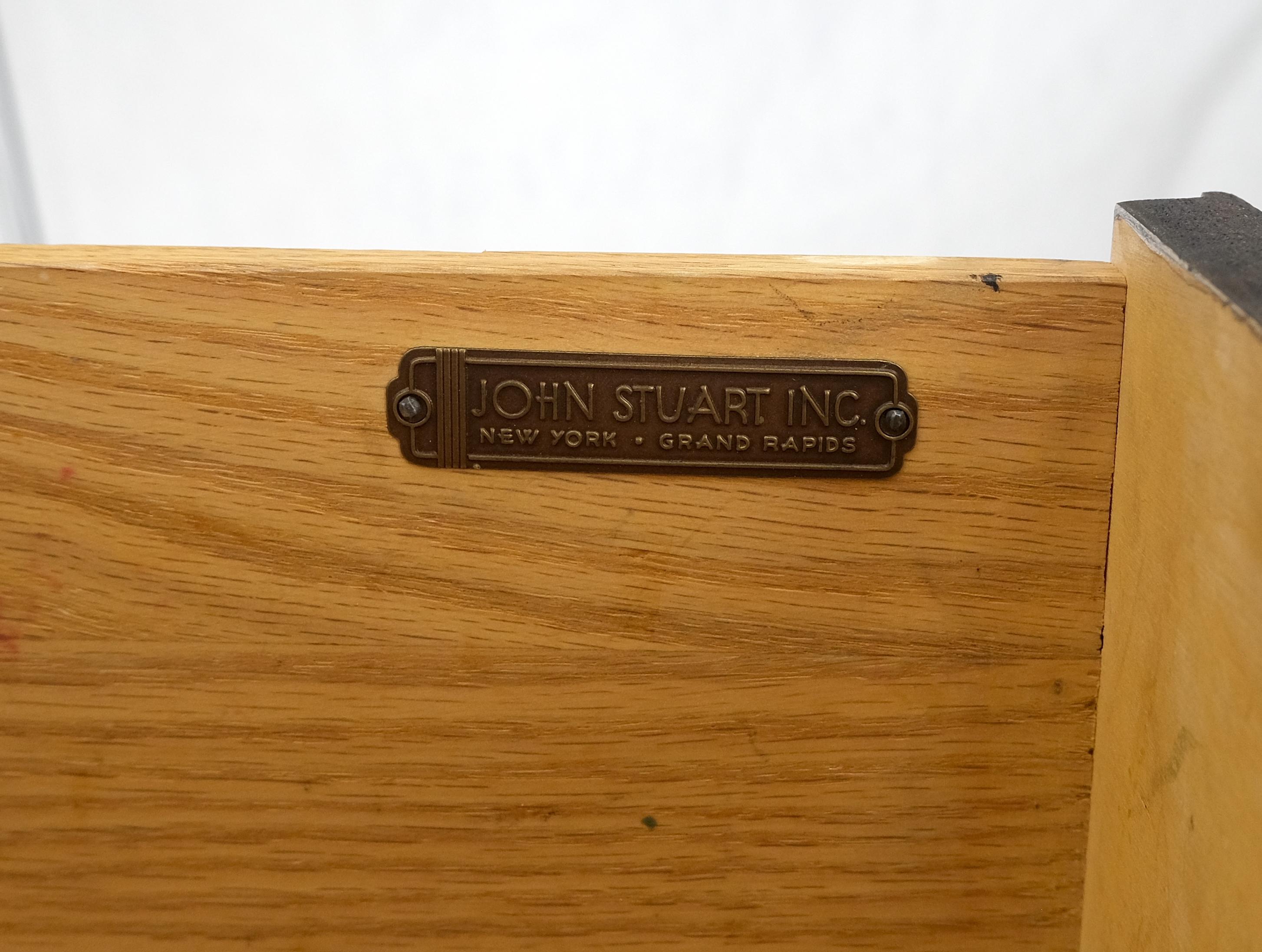 Ebonized Walnut Large Gold Rings Drop Pulls 3 Drawer Bachelor Chest MINT! For Sale 6
