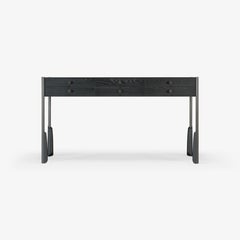 Ebonized White Ash Altai Apothecary Console Table by A. Jacob Marks