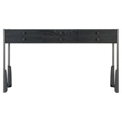 Ebonized White Ash Altai Apothecary Console Table by A. Jacob Marks