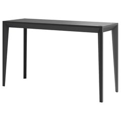 Ebonized Wood All Black MiMi Console or Tiny Desk by Miduny, Made in Italy